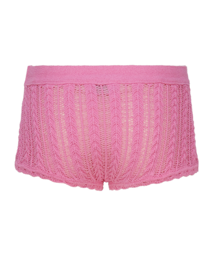 Blumarine Knitted Shorts In Pink