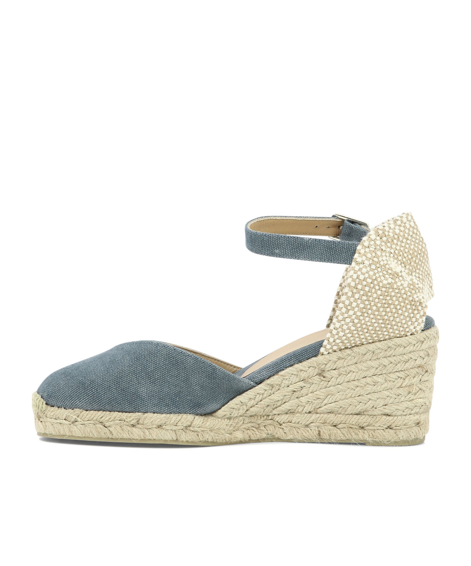 Castaã±er Bianca Canvas Ankle-strap Espadrille Sandals In Nude