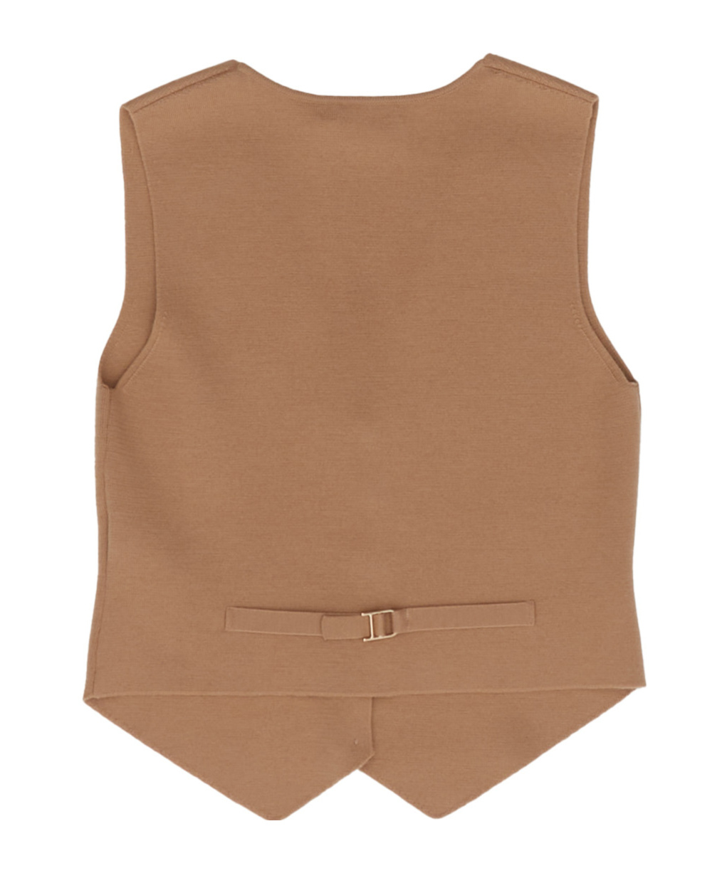 Gabriela Hearst V-neck Vest In Brown