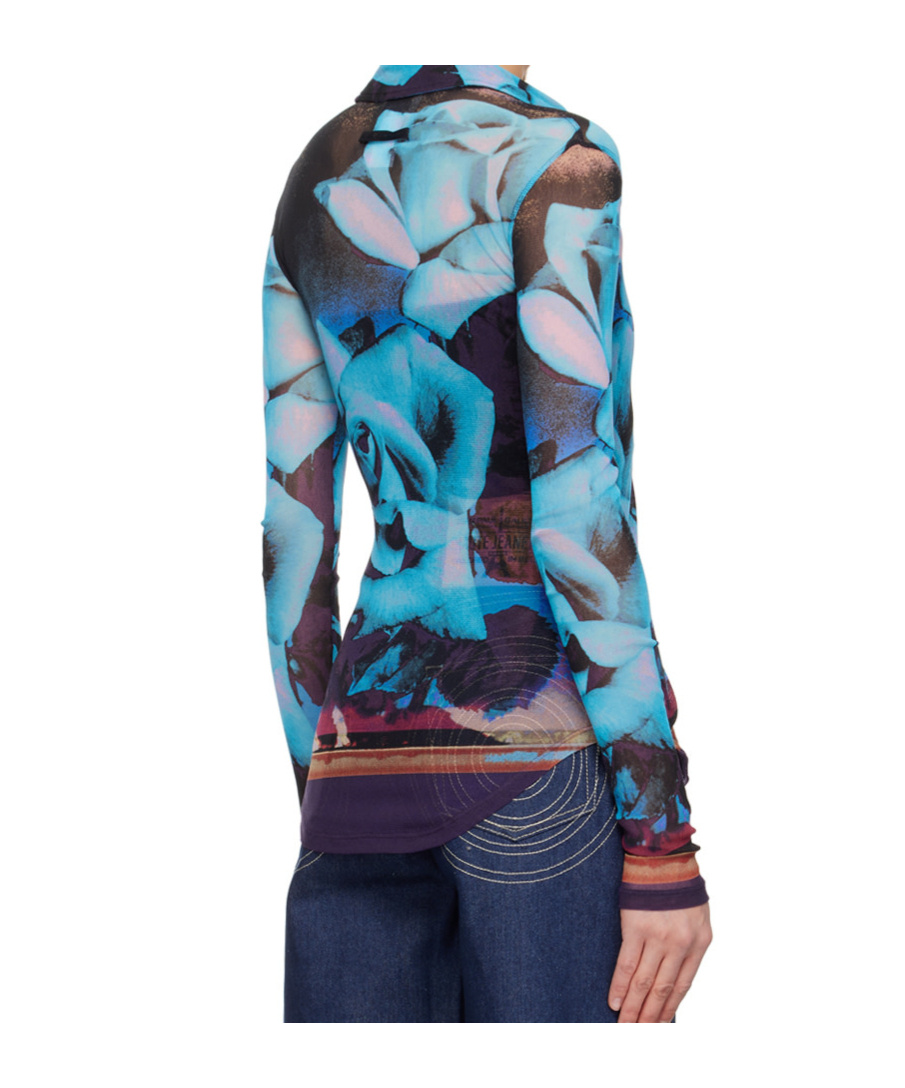Shop Jean Paul Gaultier Long-sleeved Shirt In Blue