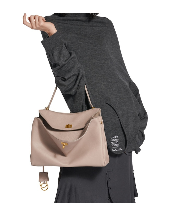 Balenciaga Medium Leather Rodeo Top-handle Bag