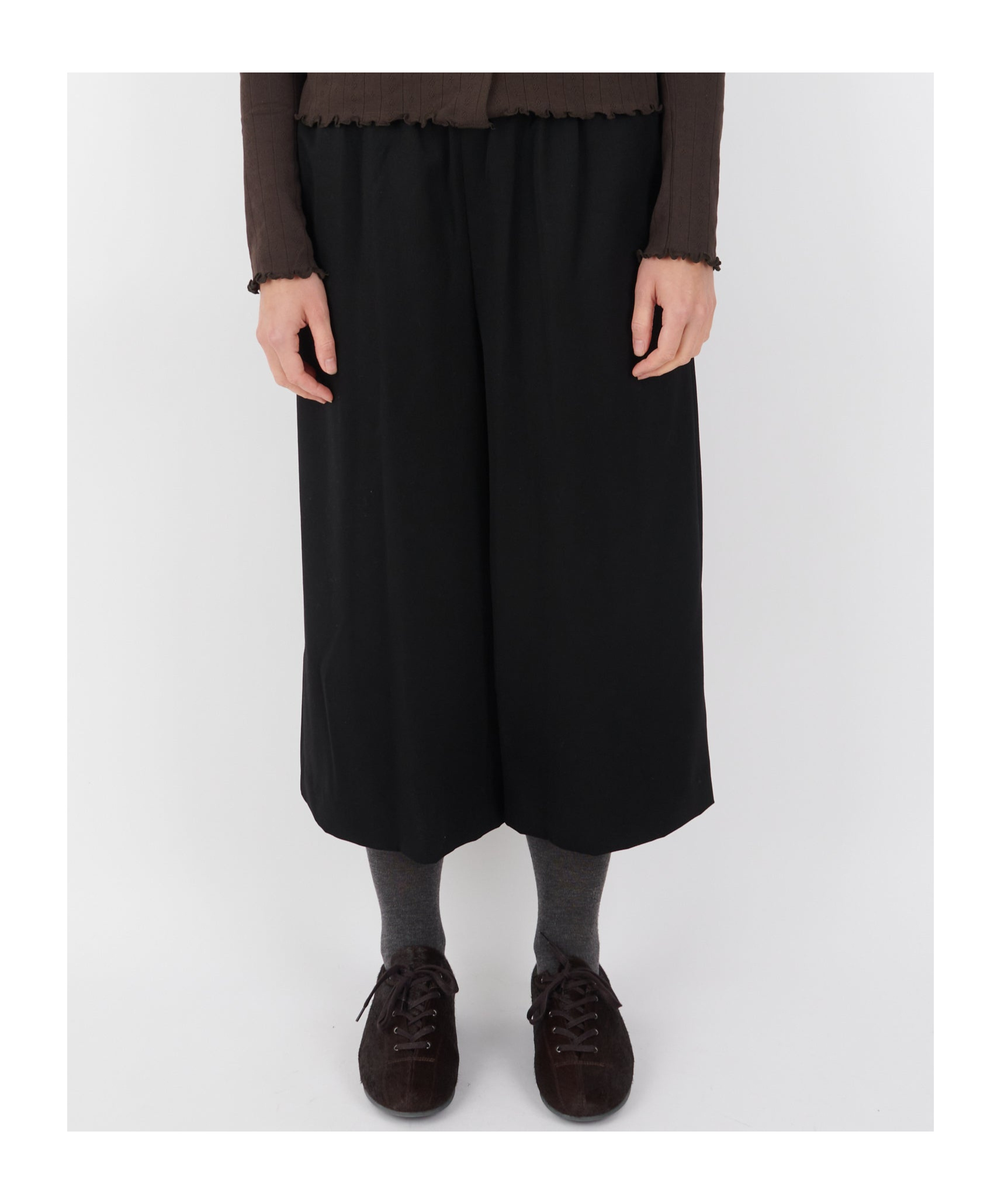 Comme Des Garçons Elastic Waist Casual Pants In Black