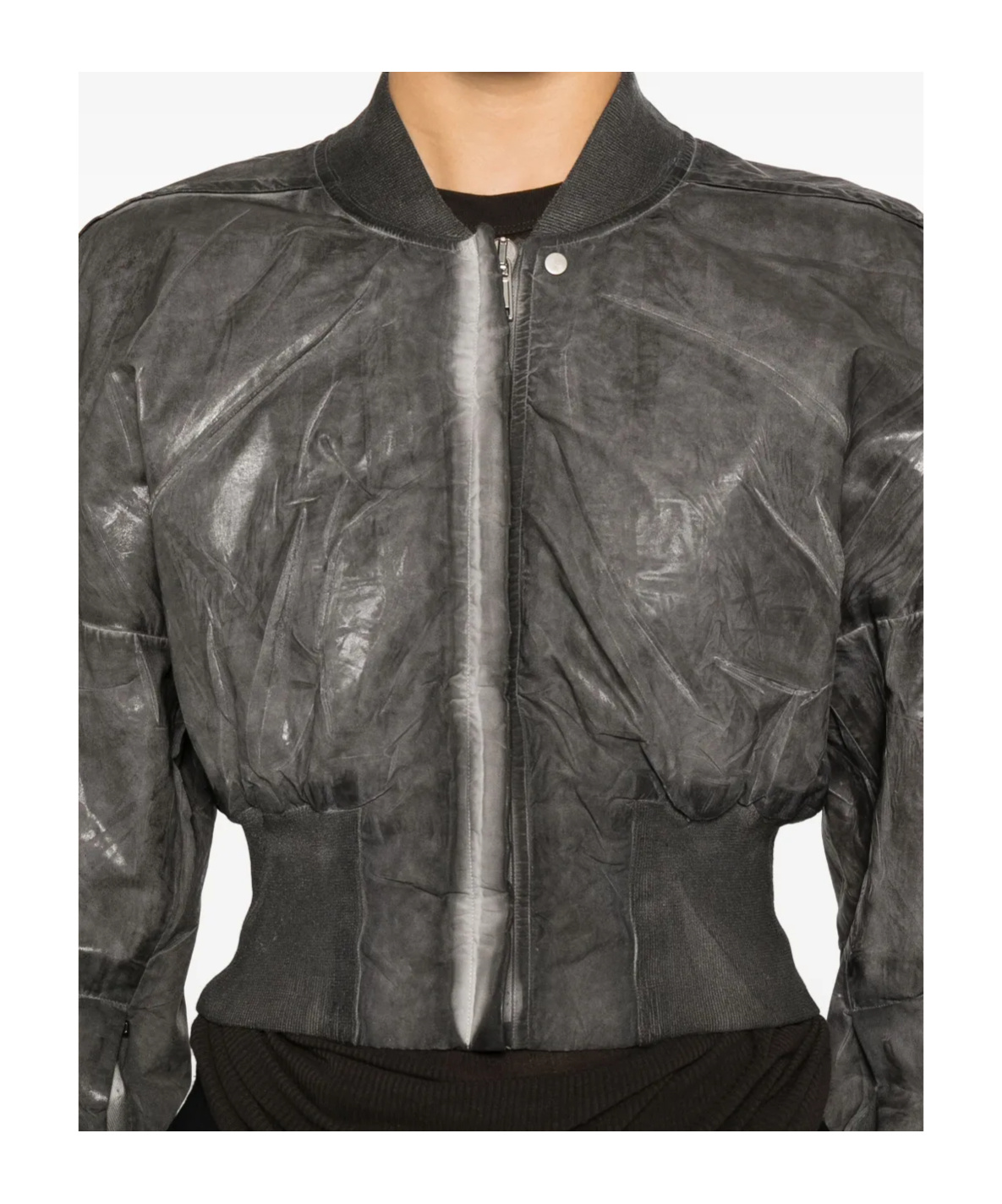 Rick Owens Drkshdw Long Sleeve Casual Jacket In Black
