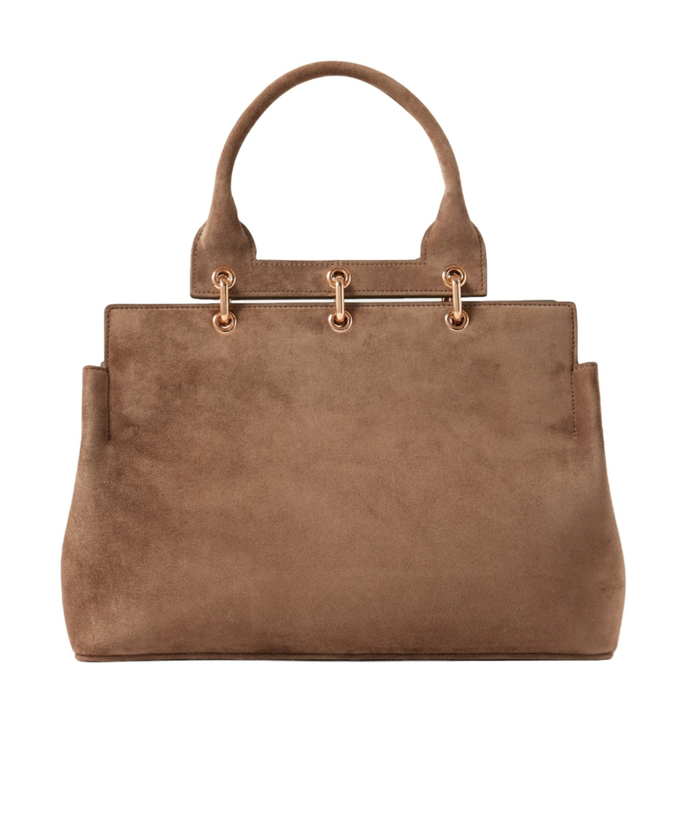 Gabriela Hearst Small Amethyst Bag In Dark Sand Suede In Brown