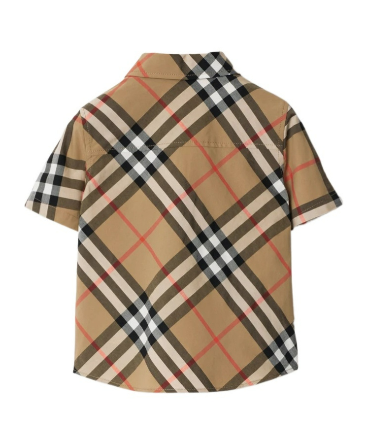 BURBERRY BURBERRY KIDS SHORT SLEEVED CHECKED SHIRT