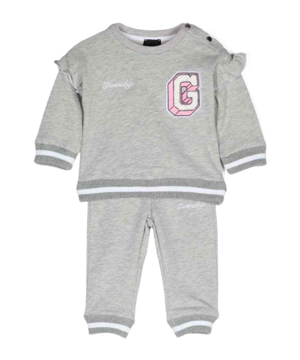 Givenchy Logo-patch Tracksuit In Gray