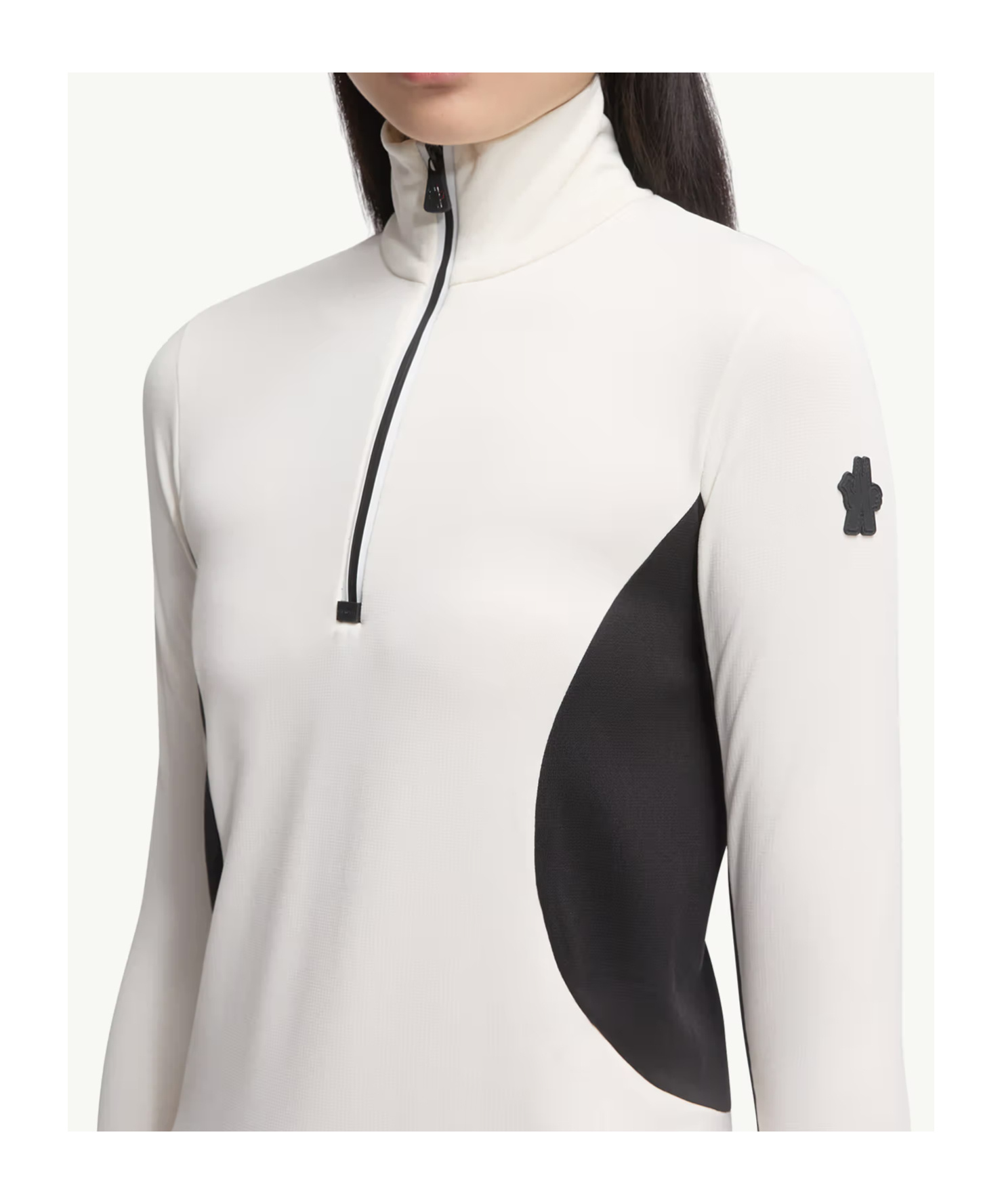 Moncler Color-block Stretch-jersey Base Layer In White