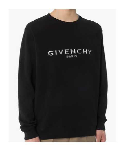 Givenchy Cotton Sweatshirt With Print In Black