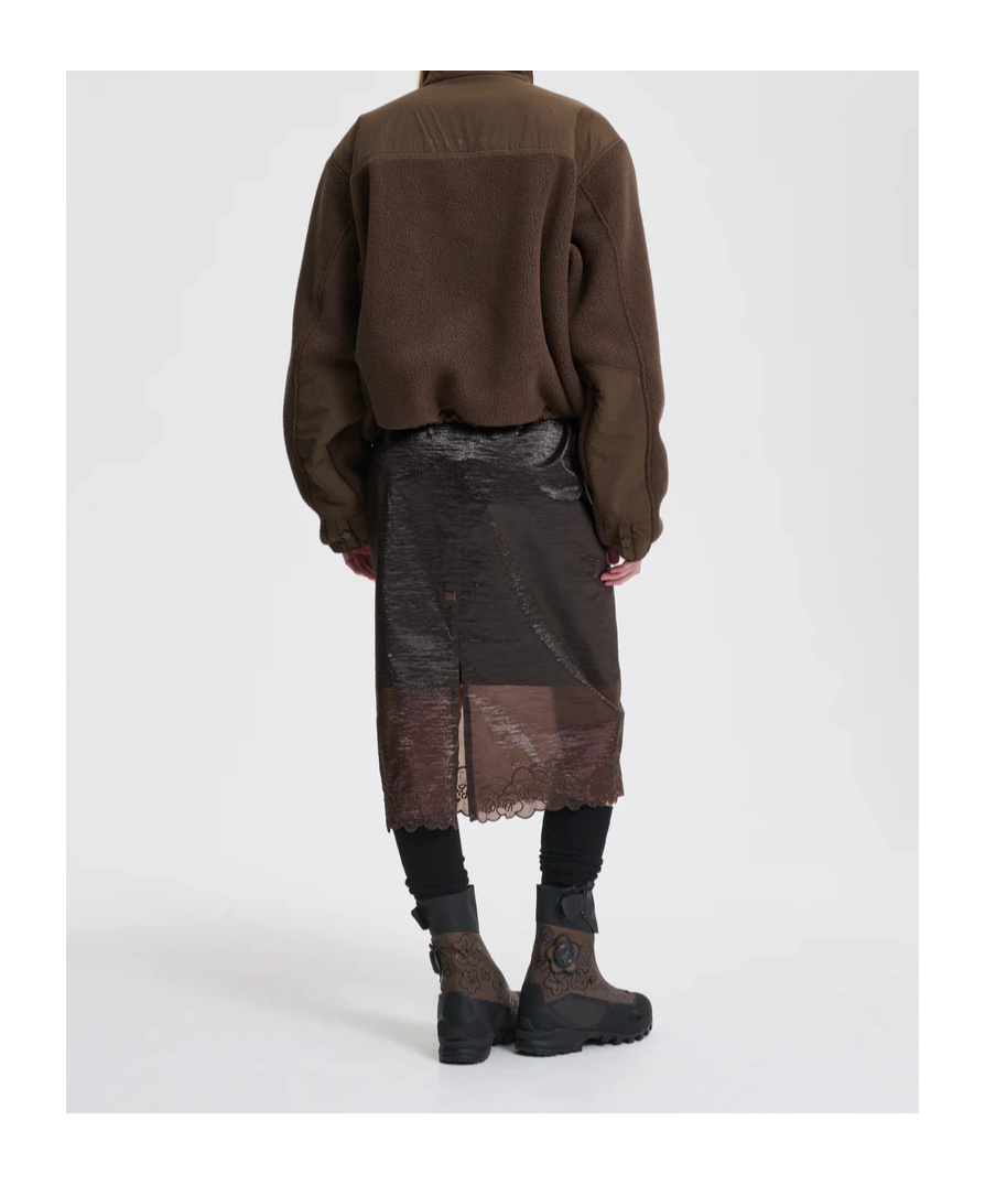 Cecilie Bahnsen The North Face X Lea 1995 Denali Fleece Jacket Jacket In Brown