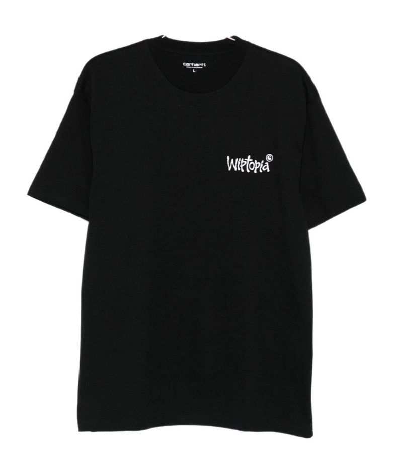 Carhartt Wip Wiptopia Embroidered Crewneck T-shirt In Black