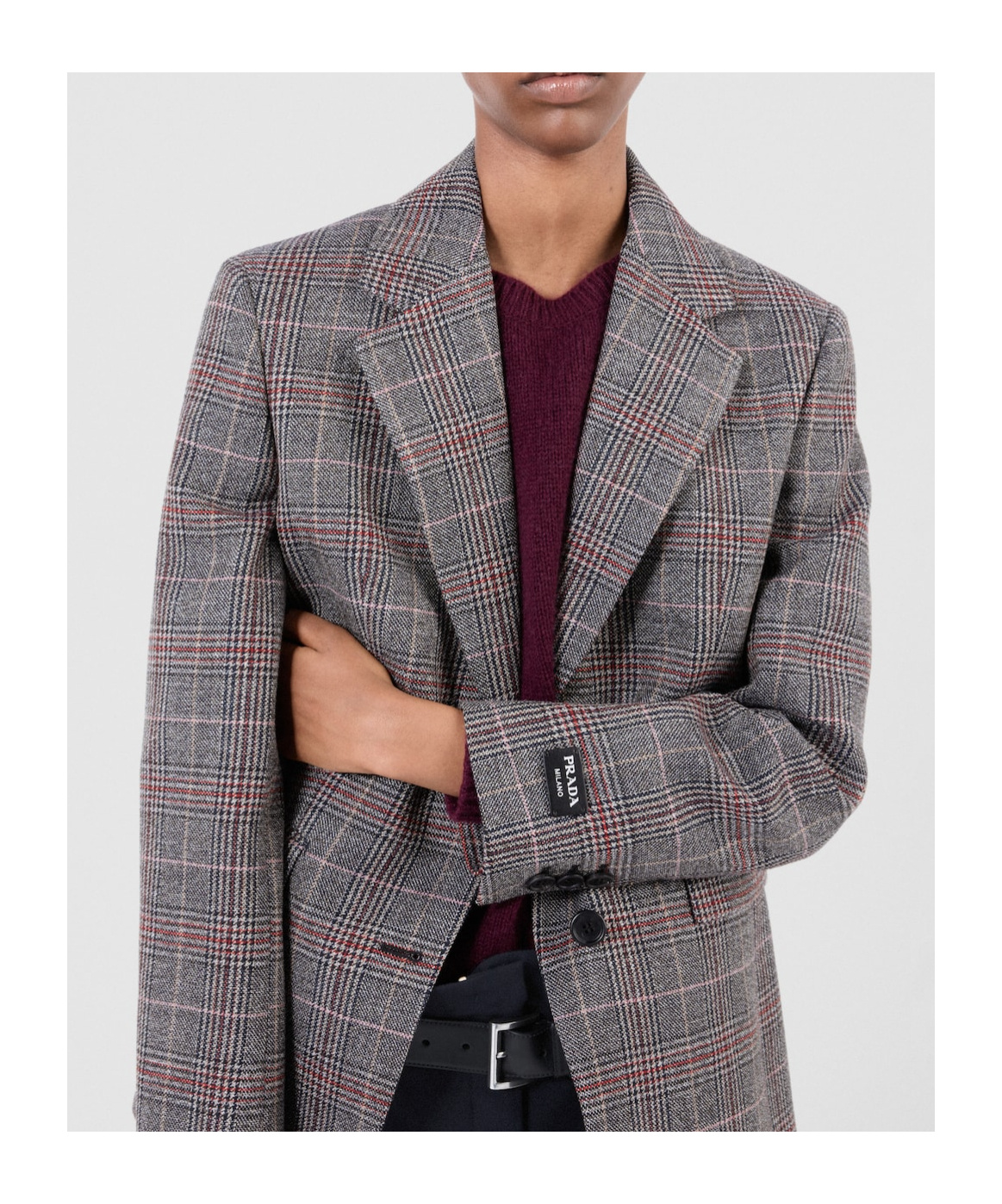 Prada Blazer Jacket In Gray