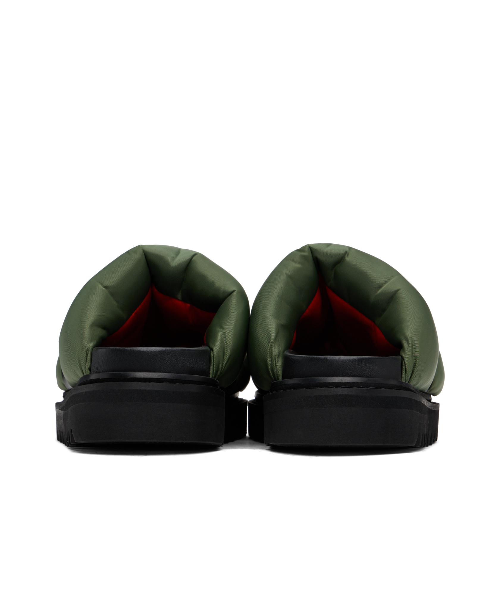 Toga Virilis Round Toe Slippers In Green