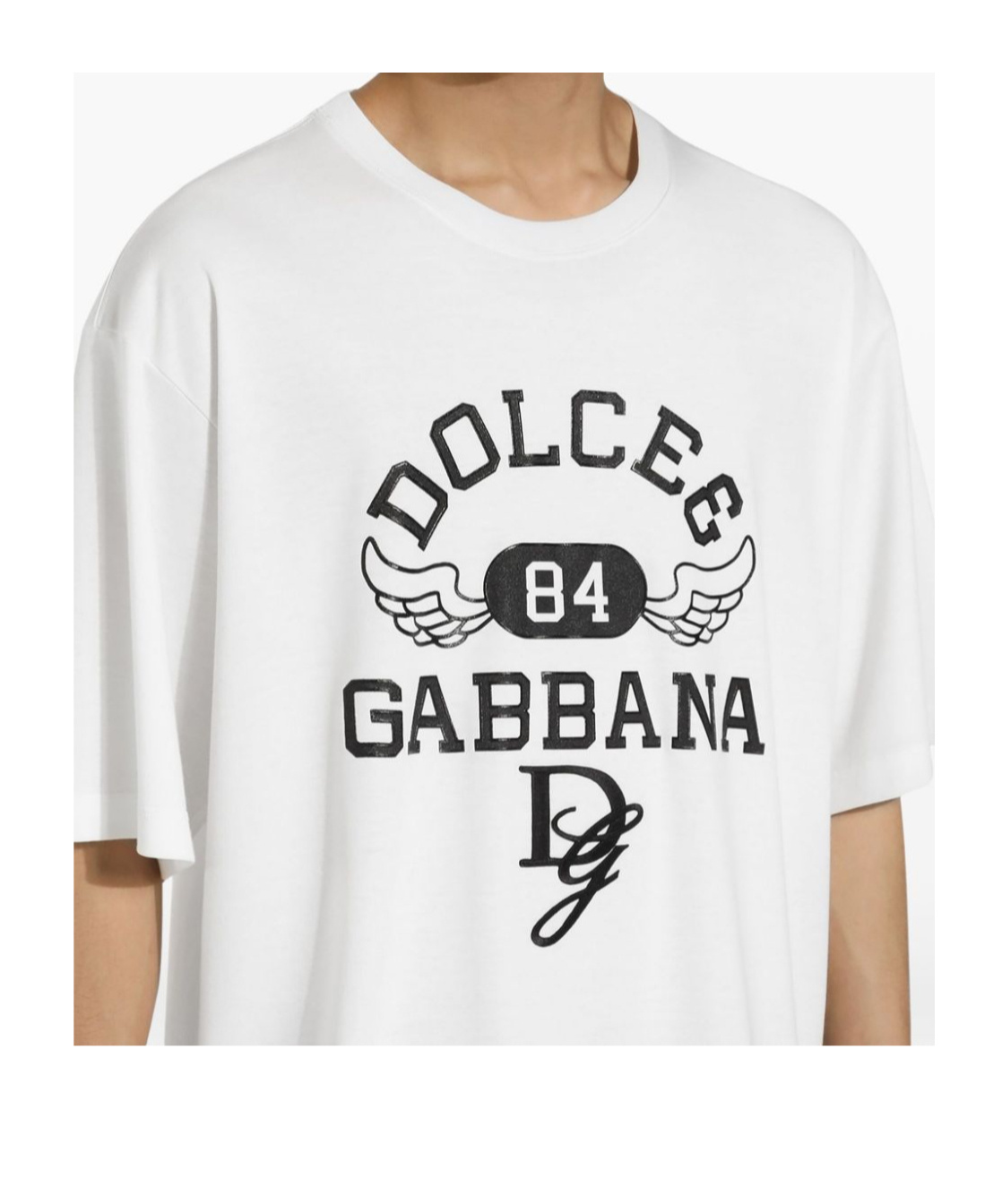 Dolce & Gabbana Men Cotton T-shirt In White