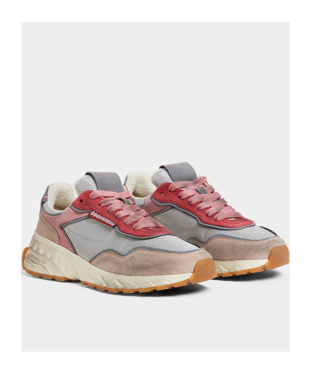 Shop Dsquared2 Distressed-finish Sneakers In White