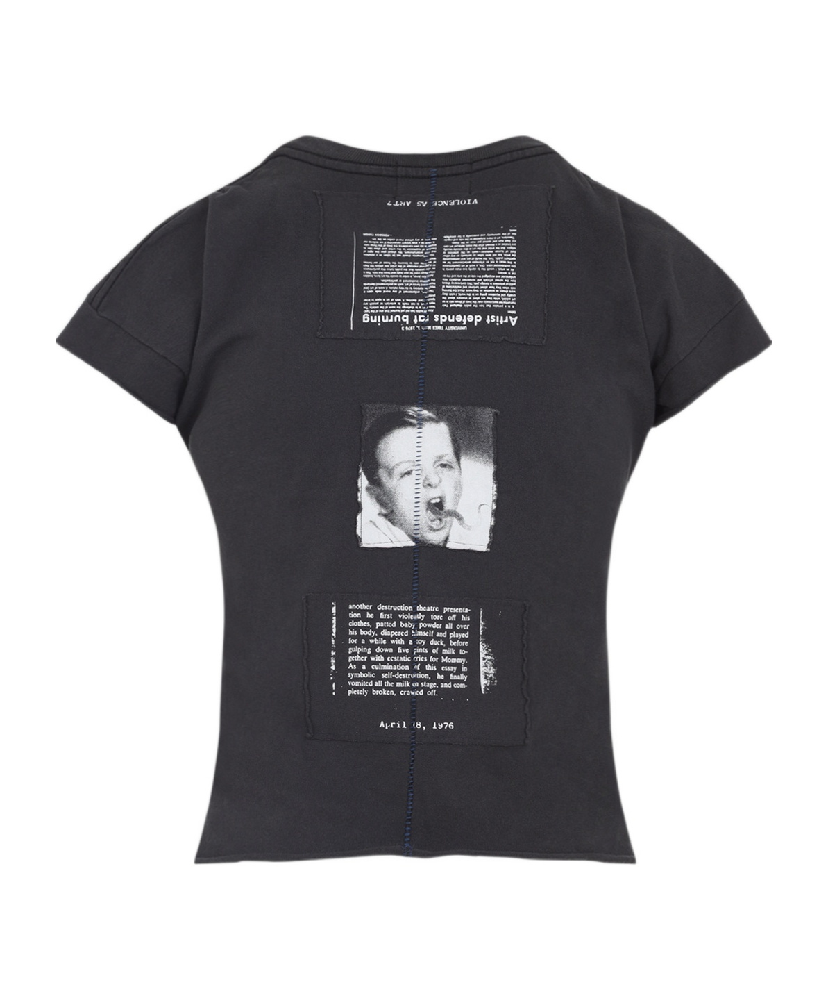 Enfants Riches Deprimes Graphic Print Cotton T-shirt With Artistic Detailing In Black