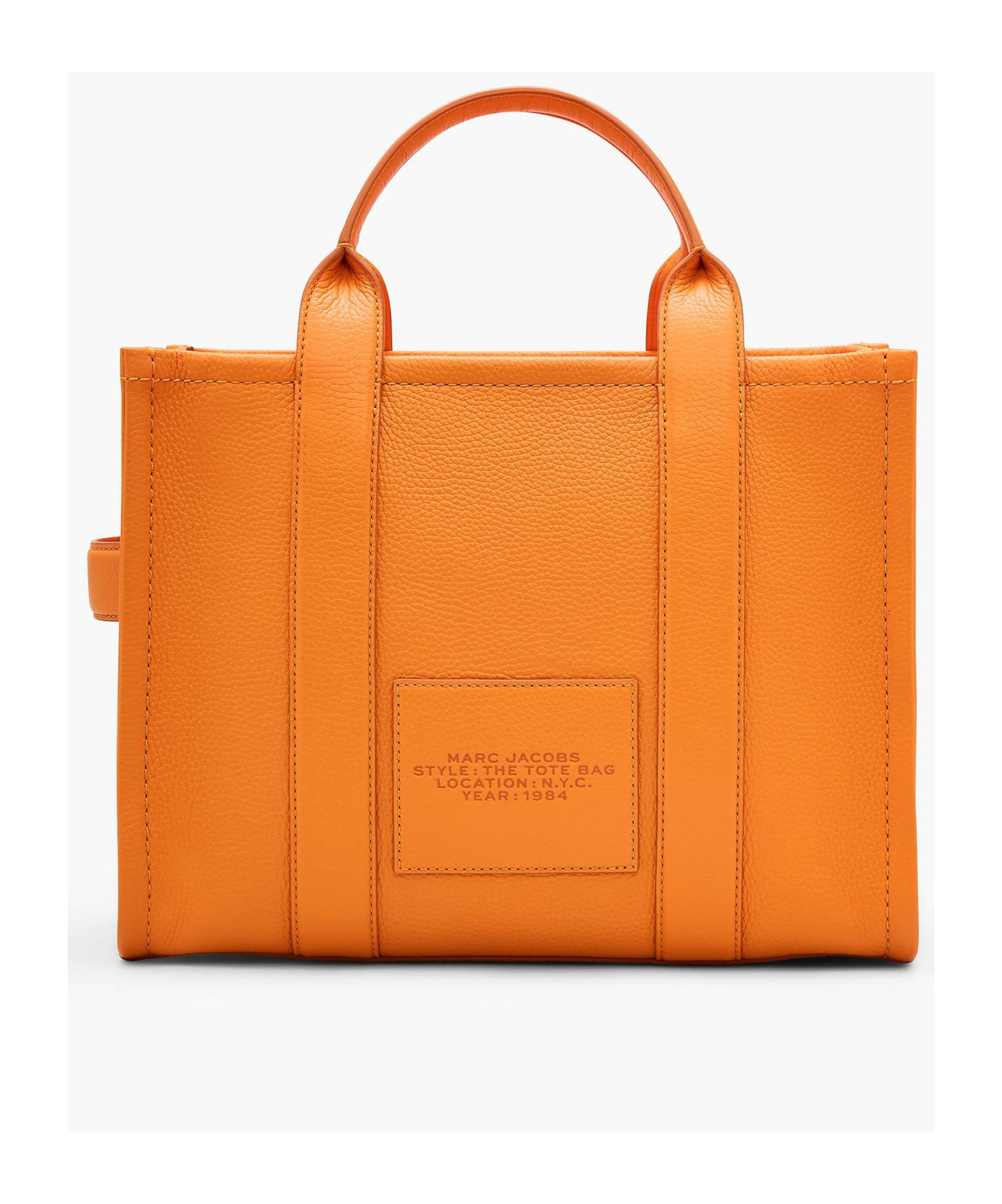 Marc Jacobs Tote The Medium Orange Letters Camel In Orange