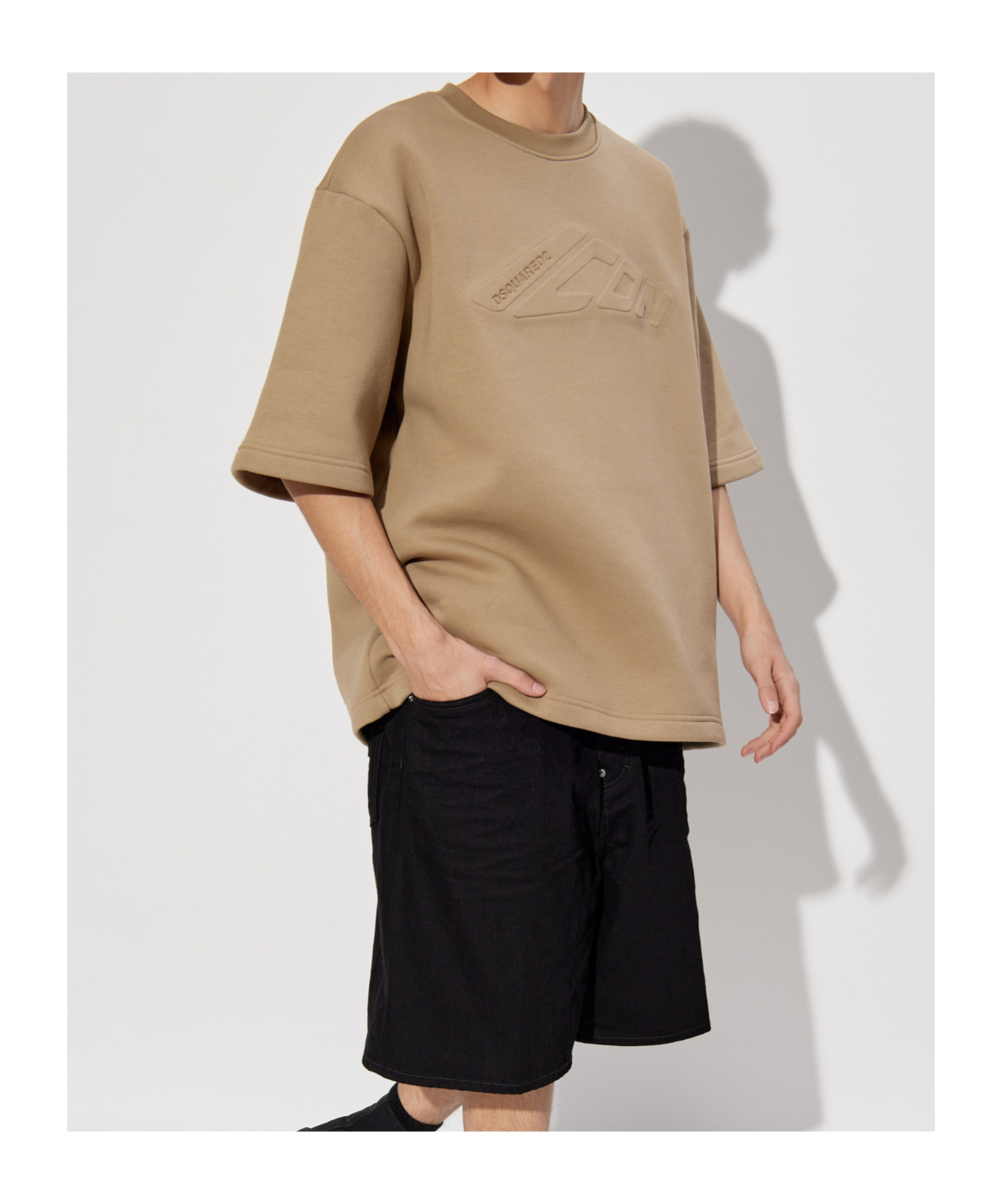 Shop Dsquared2 Icon T-shirt In Nude