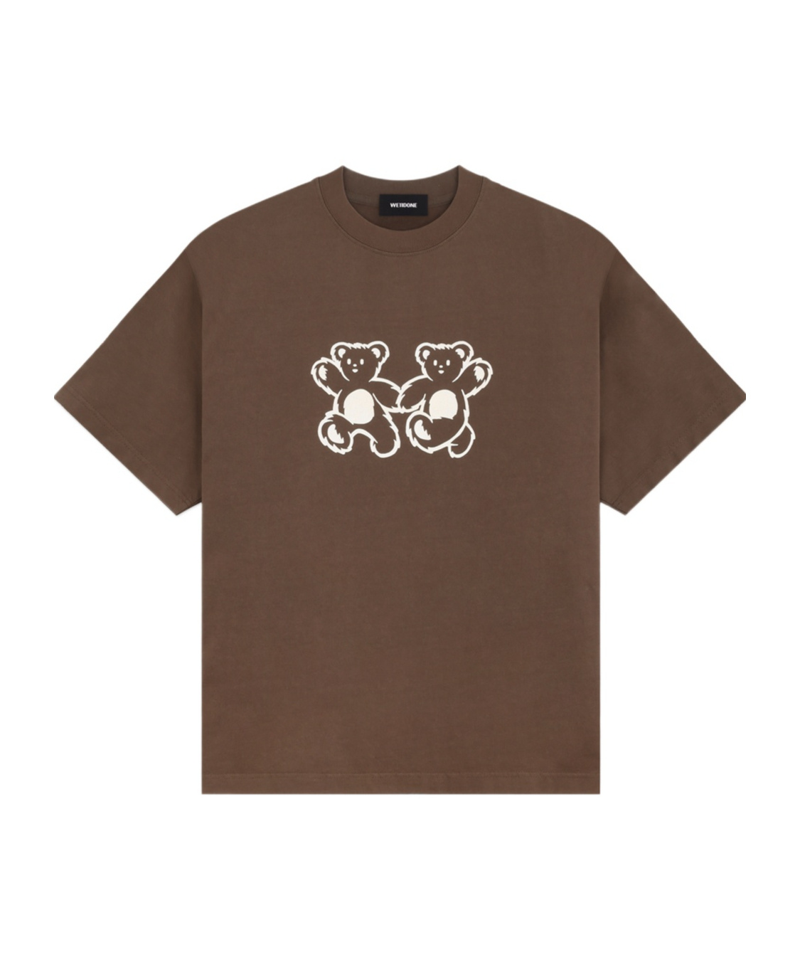 We11 Done Teddy Twins T-shirt In Brown