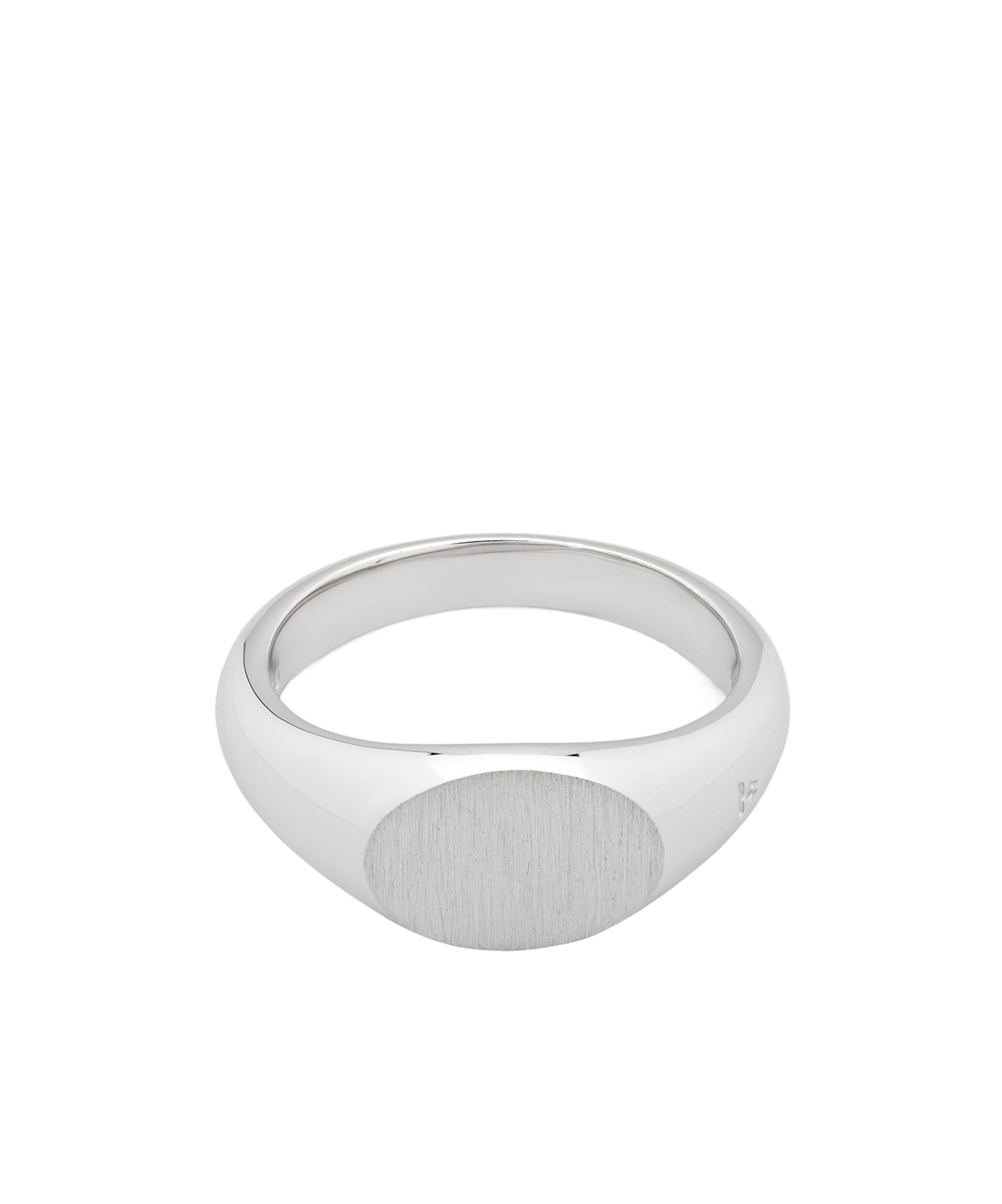 Tom Wood Oval Ring In White