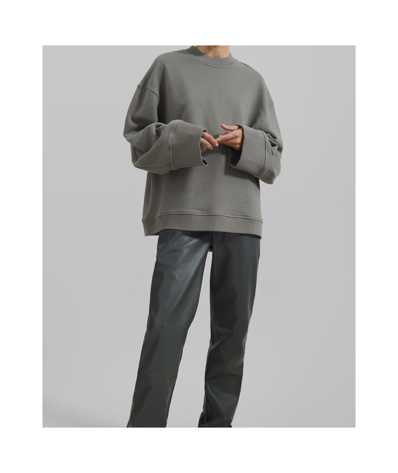 The Frankie Shop Talia Sweatshirt - Light Khaki