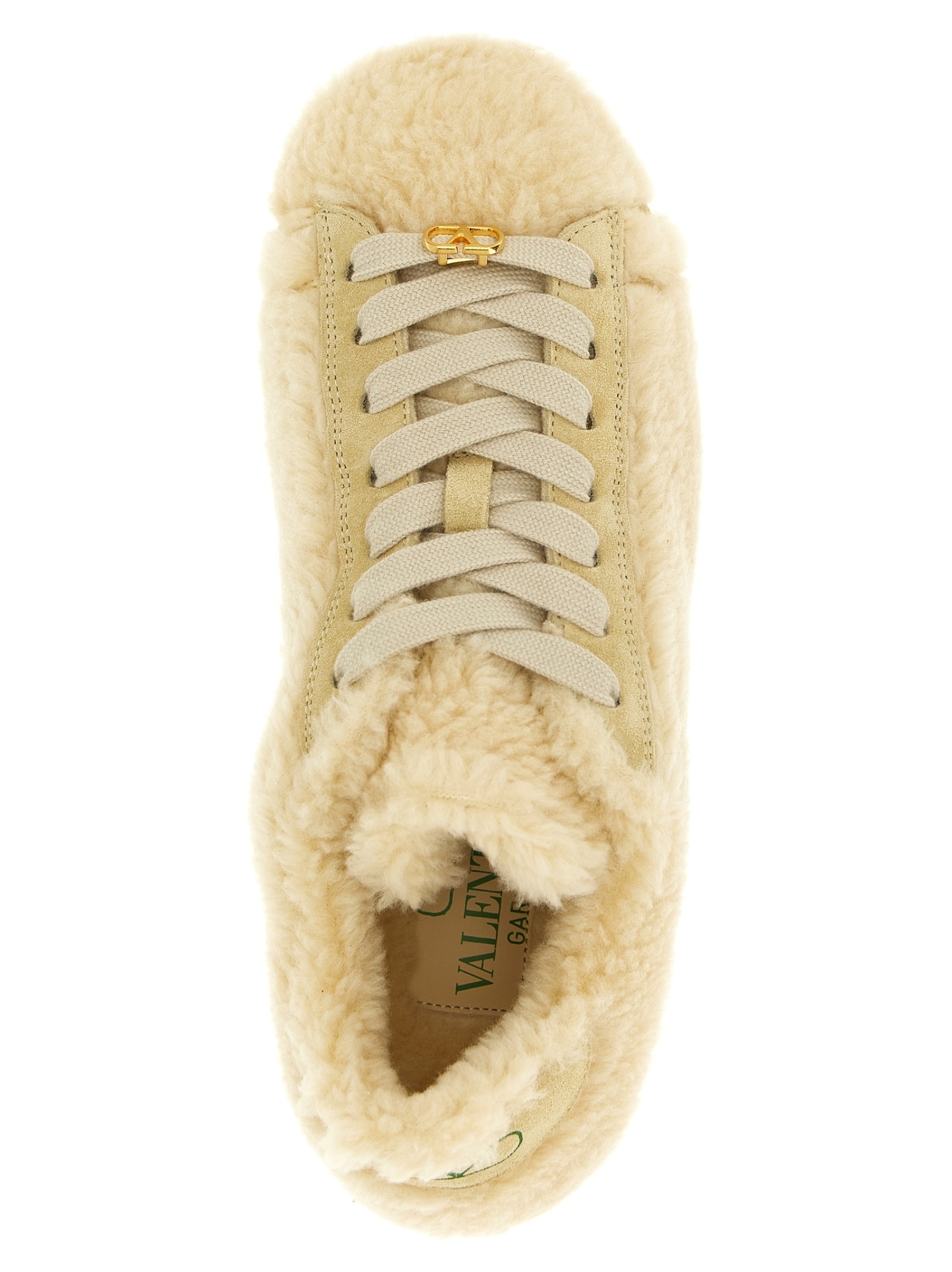 Valentino Royco Vlogo Lace-up Sneakers In Brown