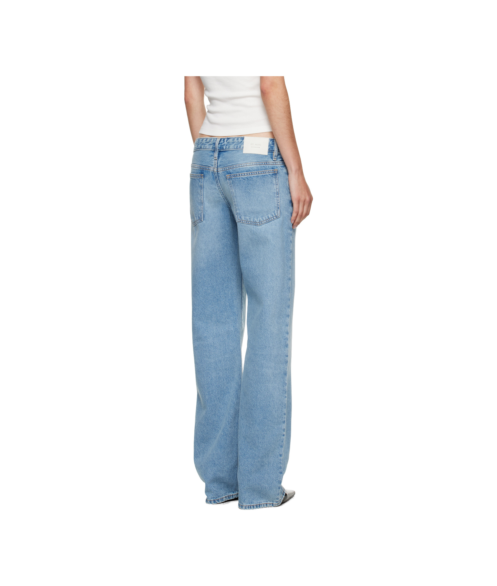 St Agni Blue Outland Denim Edition 90s Low Rise Jeans In Blue
