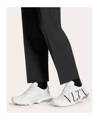 Valentino Vltn Bounce Sneaker In White In White