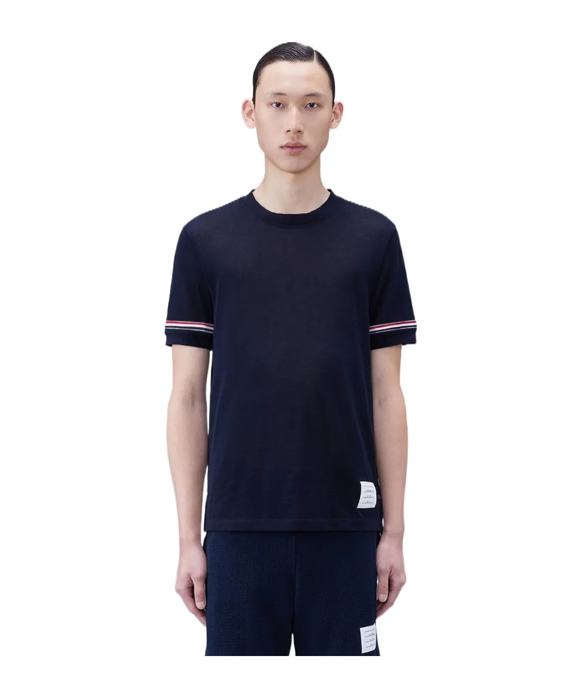 Thom Browne Polo Shirt With Lapel Short Sleeve In Black
