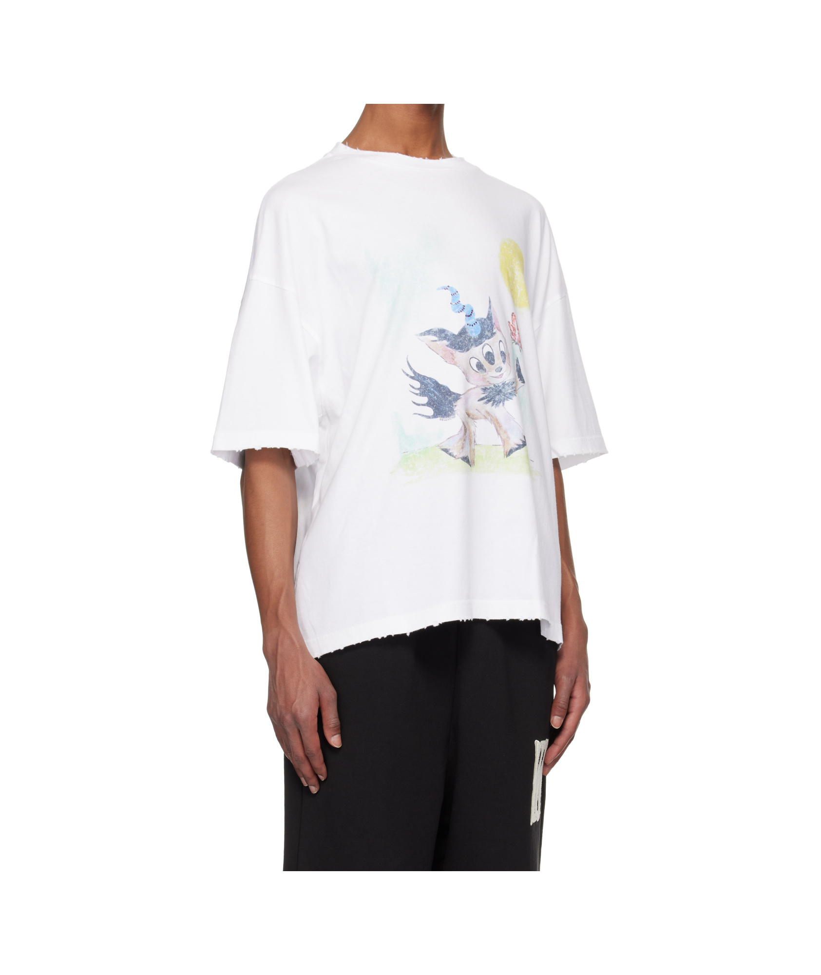 We11 Done Knitted T-shirt In White