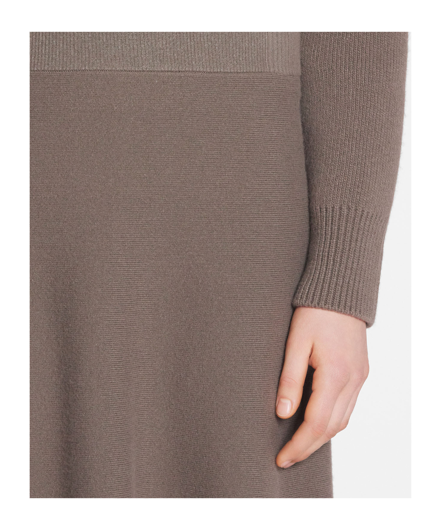 Lanvin Virgin Wool And Cashmere Skirt In Gray