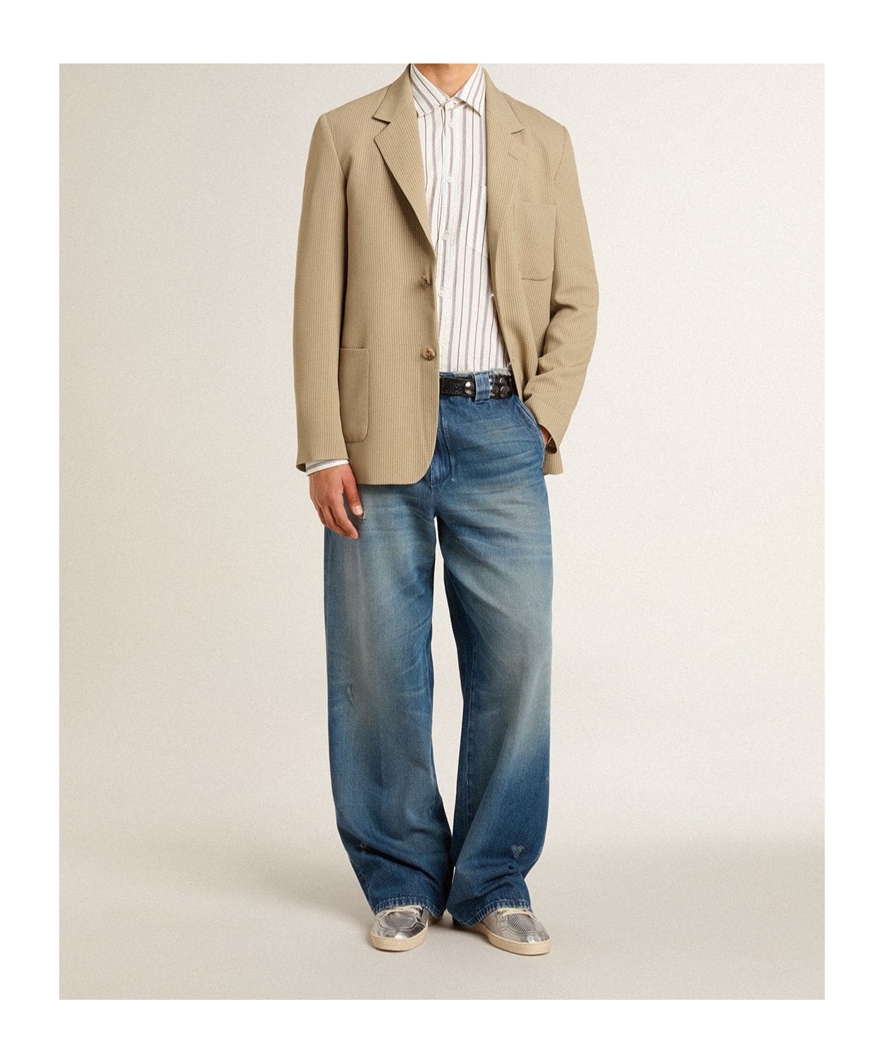 Golden Goose Belt-loop Jeans In Blue