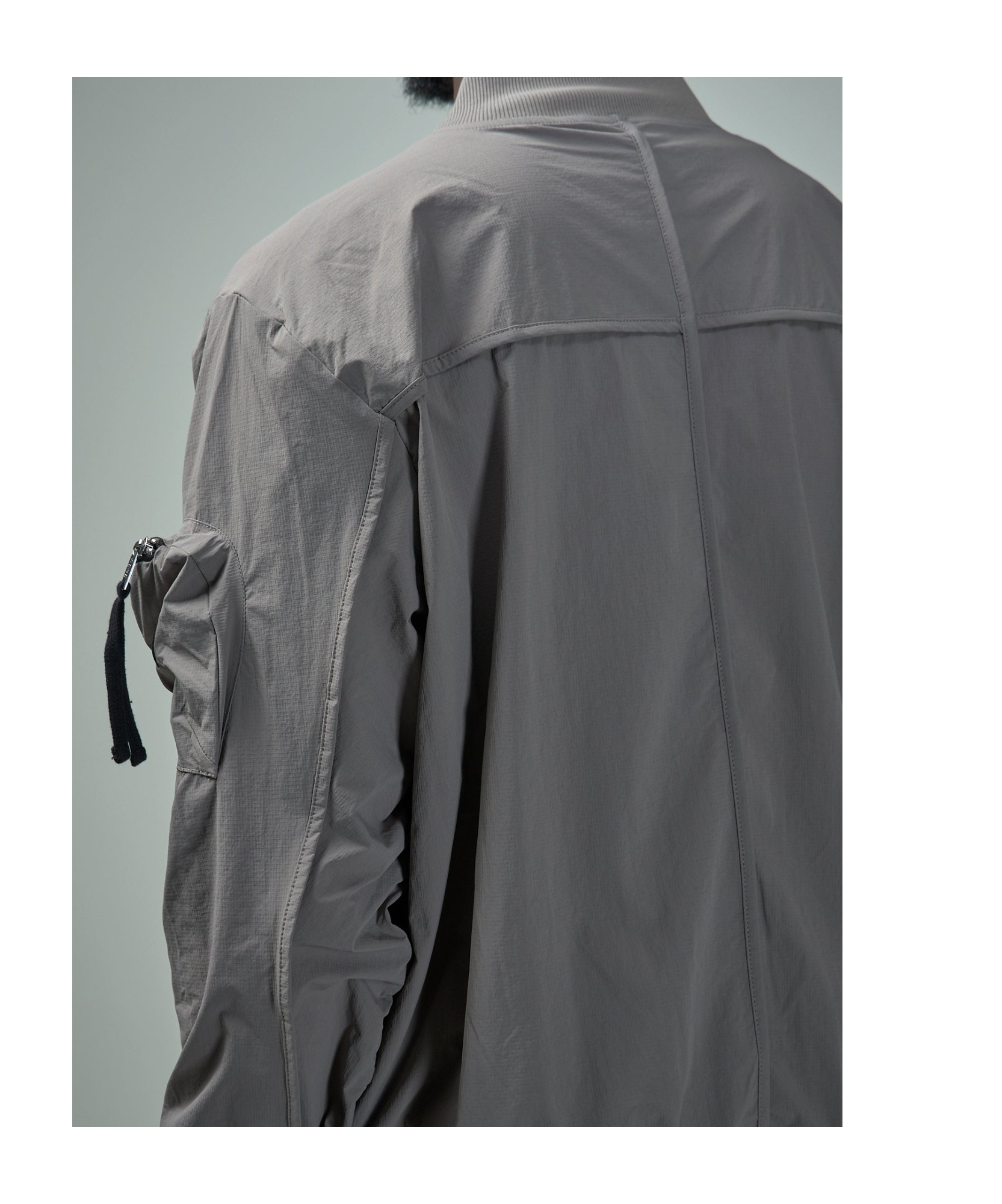 Thom Krom Ripstop Bomber Jacket In Gray