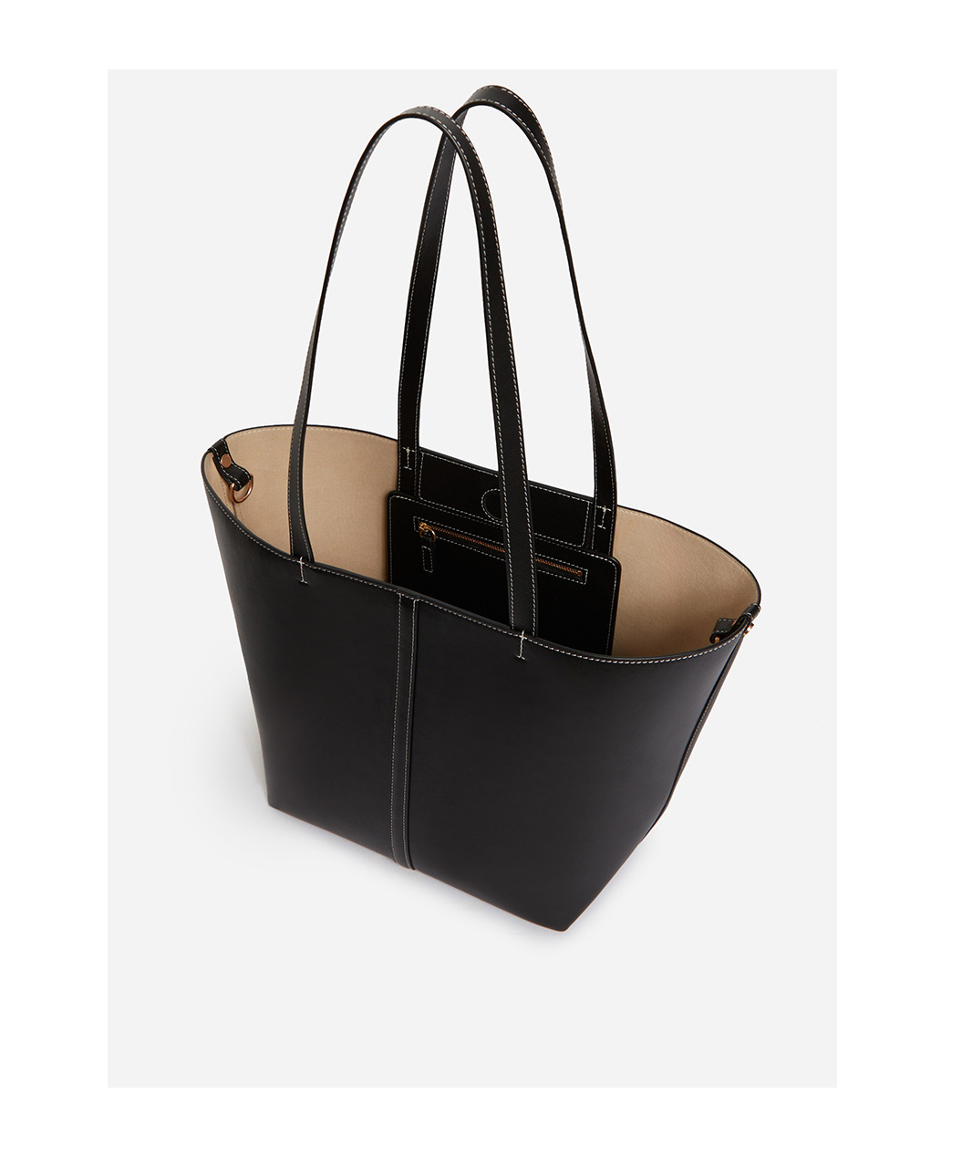 Vanessa Bruno Small Daily Shoulder Bag In Black