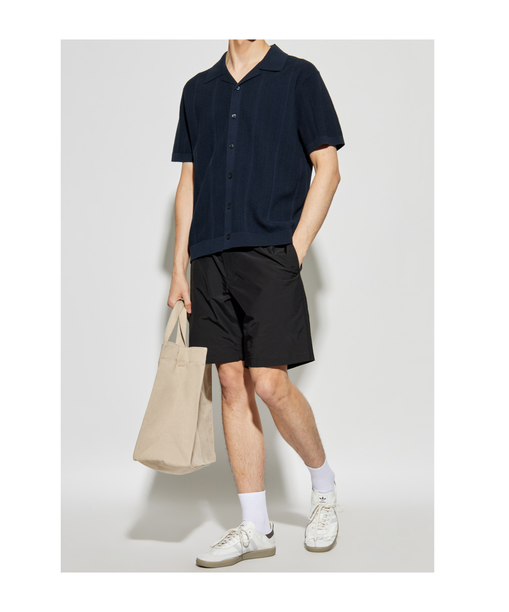 Theory Textured Short-sleeve Cardigan