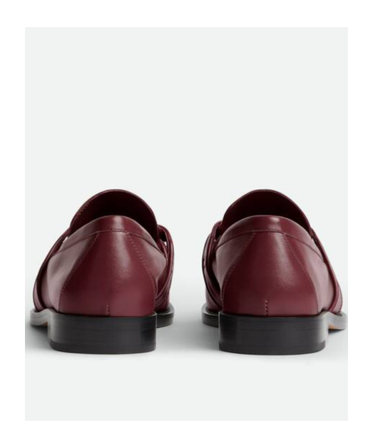 Bottega Veneta Barolo Brown Leather Astair Metallic Knot Loafer In Brown