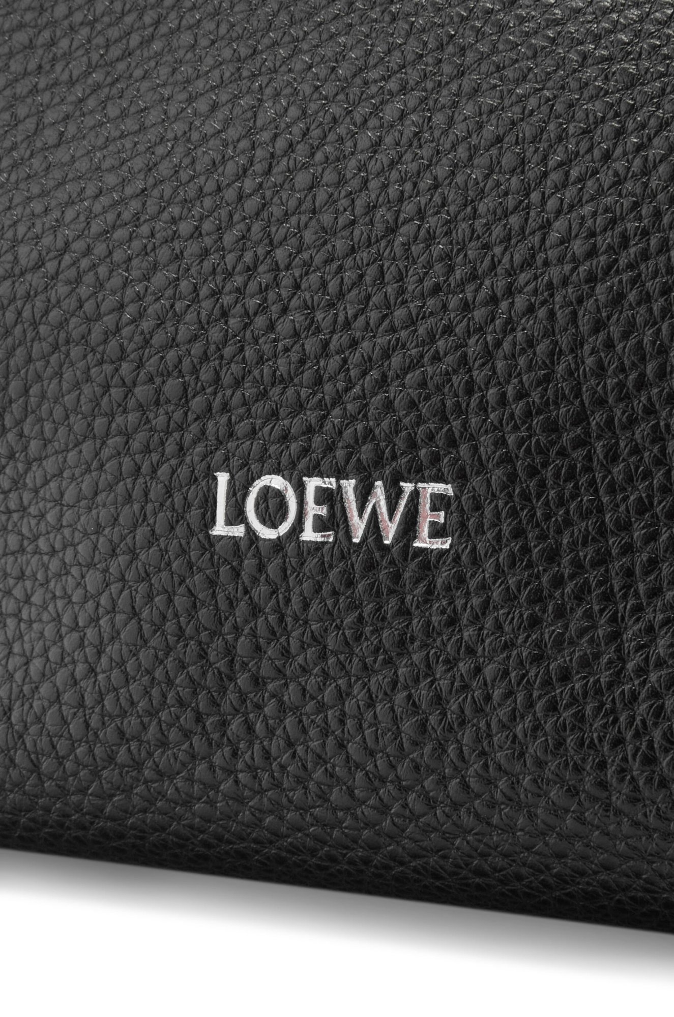 Loewe Small Cubi Crossbody Bag In Supple Grained Calfskin In Black