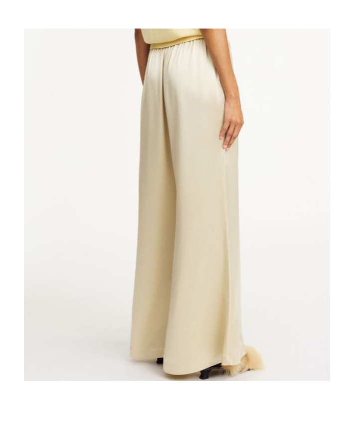 Shop By Malene Birger Lucee Wide-leg Trousers In Nude