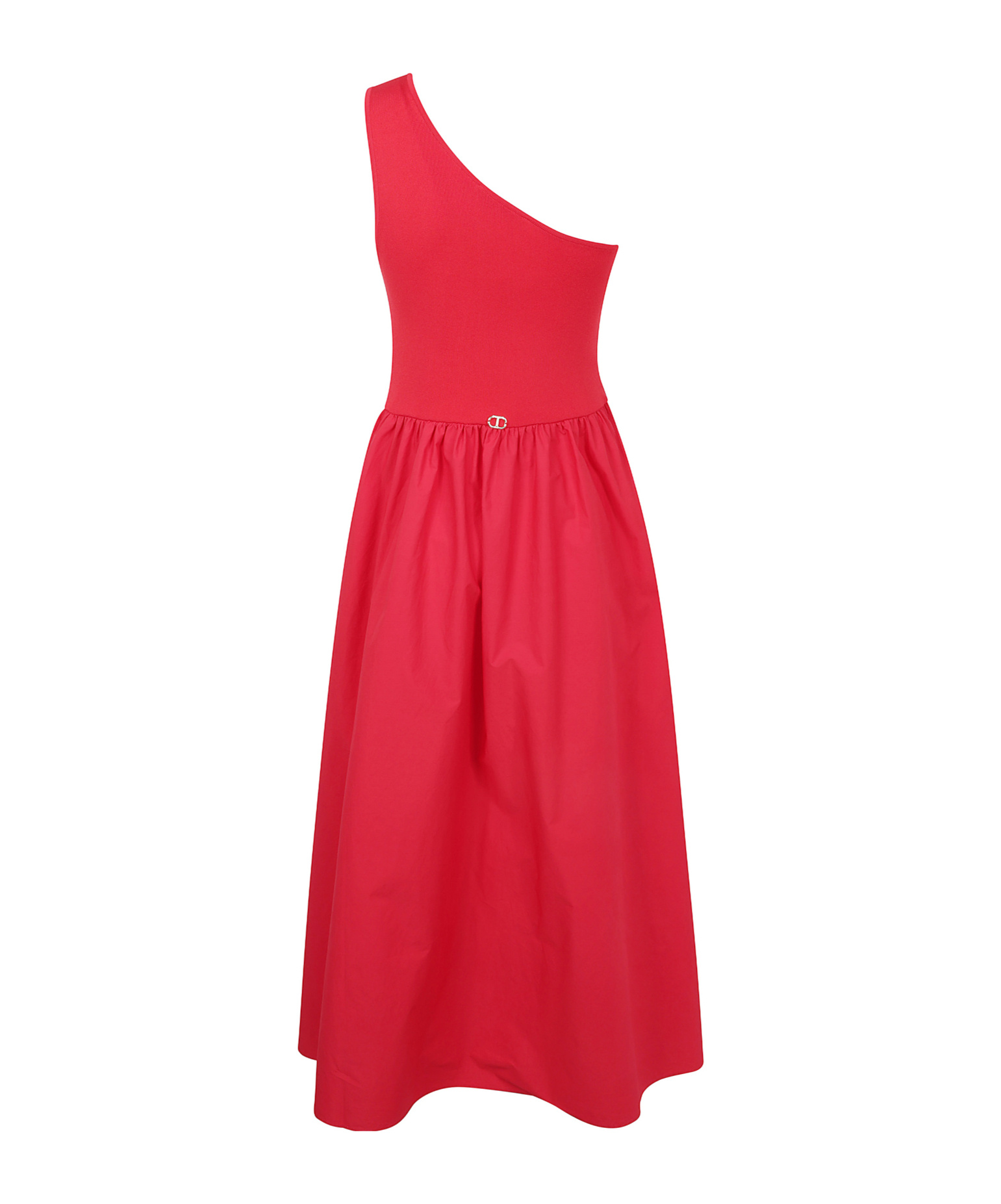 Shop Twinset One-shoulder Midi Dress