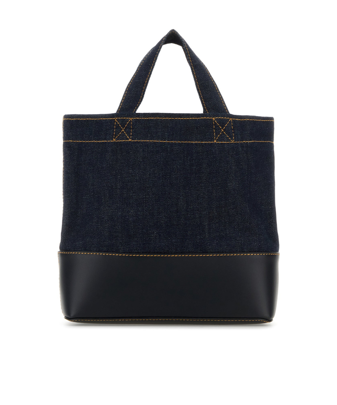 Apc A.p.c. Denim Mini Axel Shopping Bag In Black