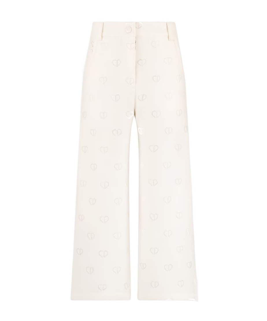 Dior Belt-loop Casual Pants In White