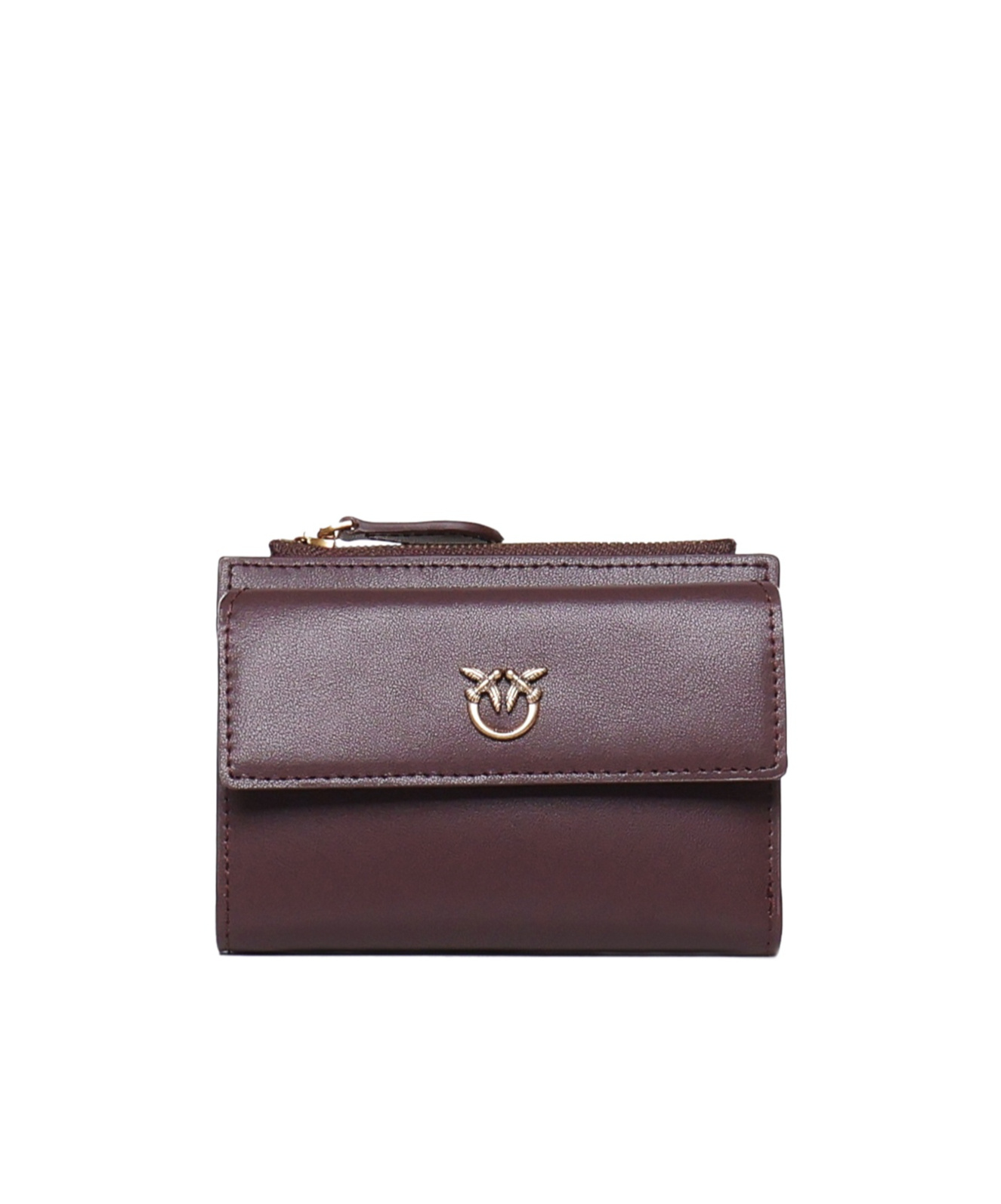 Pinko Logo Wallet In Brown