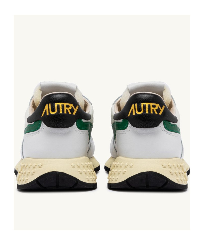 Autry Reelwind Super Vintage Grey Sneakers With Logo Patch On The Tongue And Contrasting Heel In Fabric An In Gray