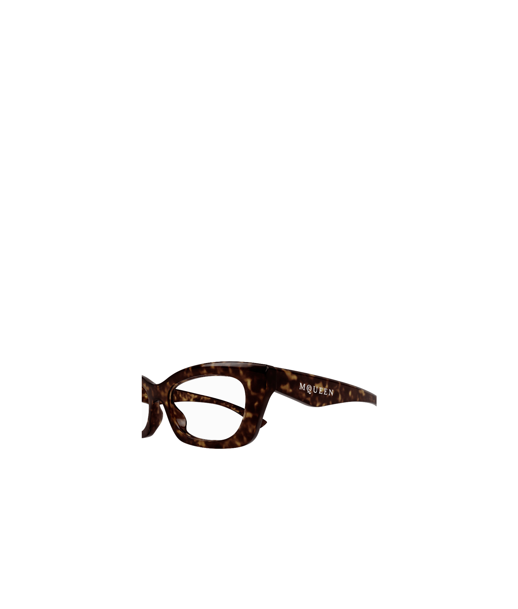 Alexander Mcqueen Geometrically Framed Flat Mirror In Havana