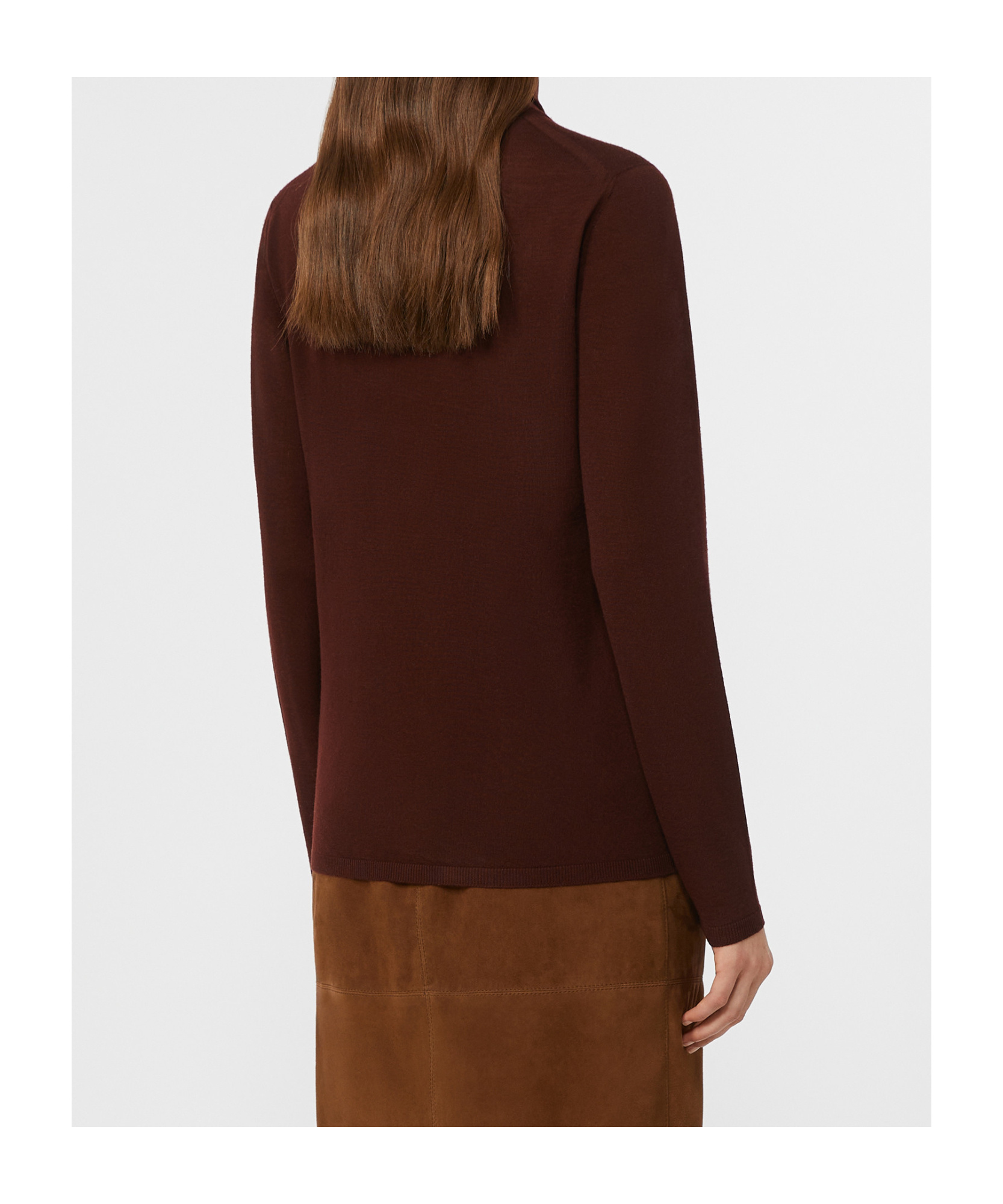 Max Mara Wool Knit Turtleneck Jumper In Multi