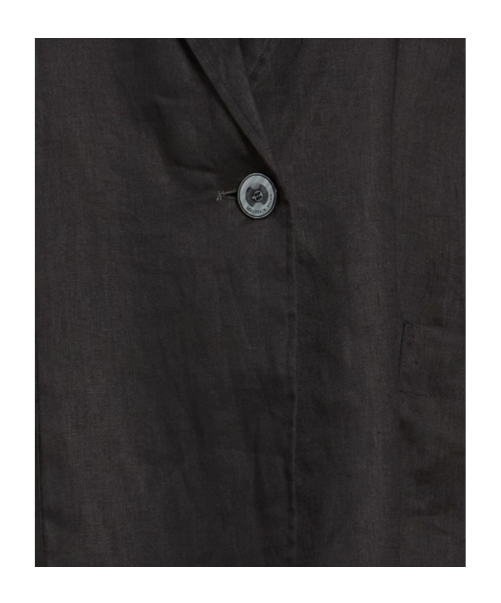 Max Mara Linen Blazer In Black
