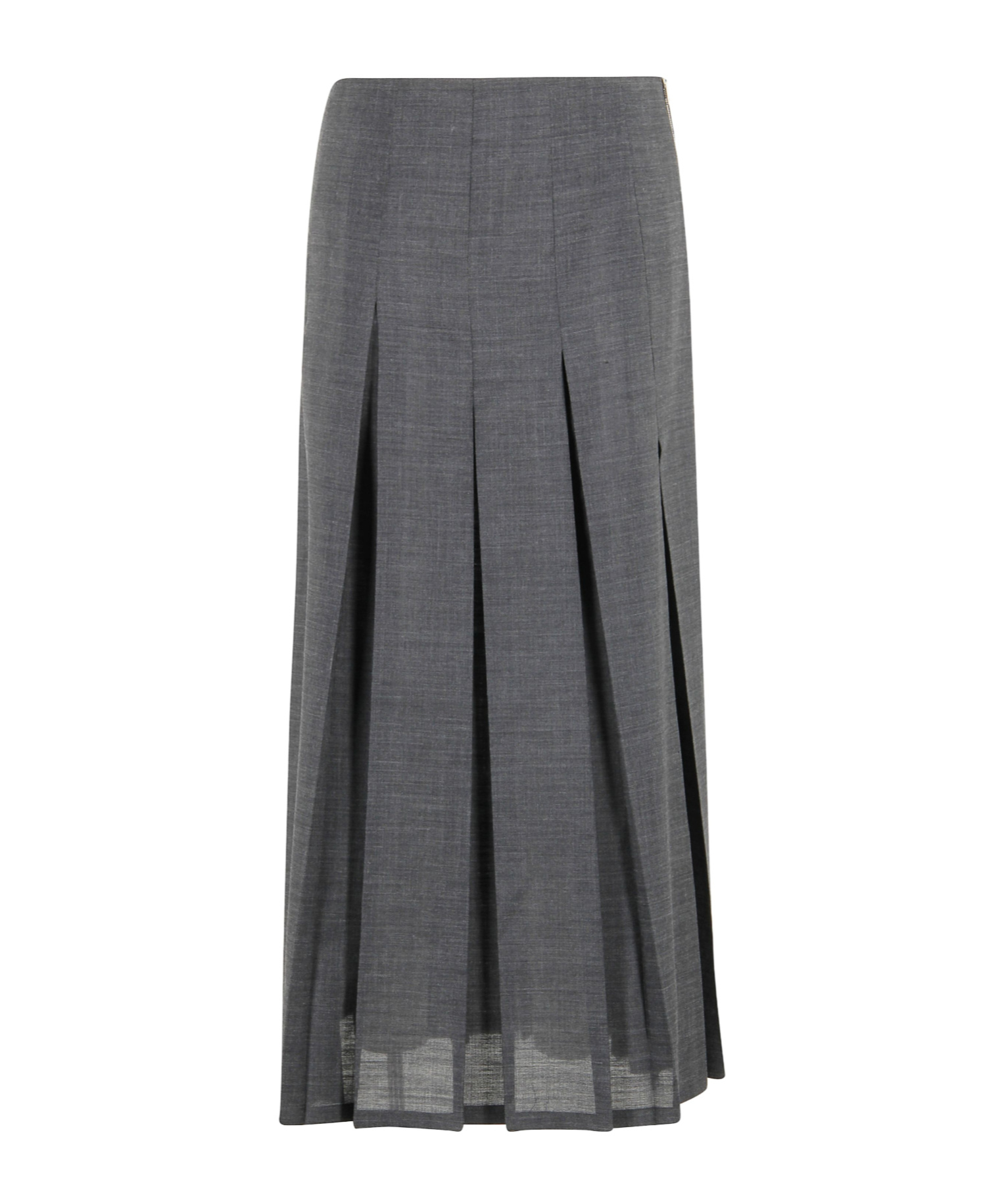 Alysi Pleated Skirt In Gray