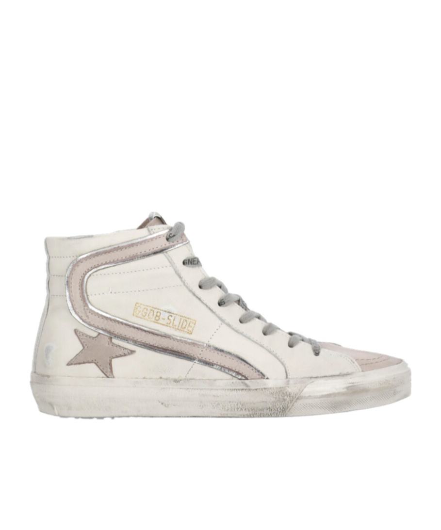 Golden Goose Deluxe Brand Slide Classic High-top Sneakers In White