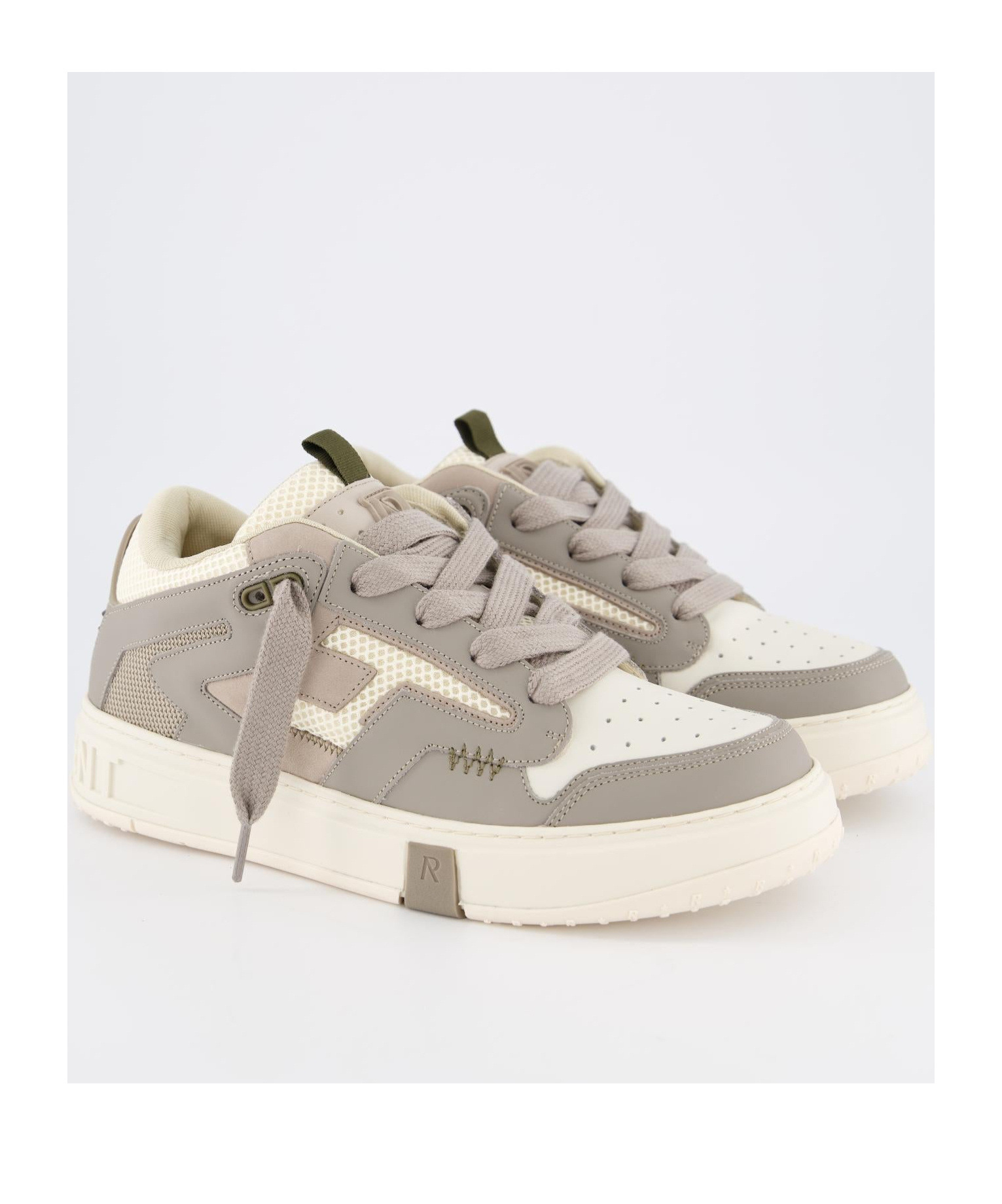 Represent Round Head Low-cut Casual Shoes In Gray