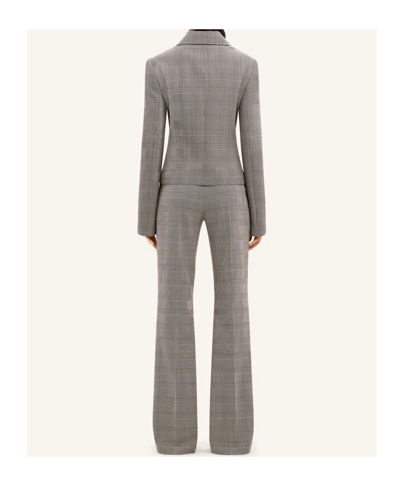 Courrèges Wool Casual Pants In Gray