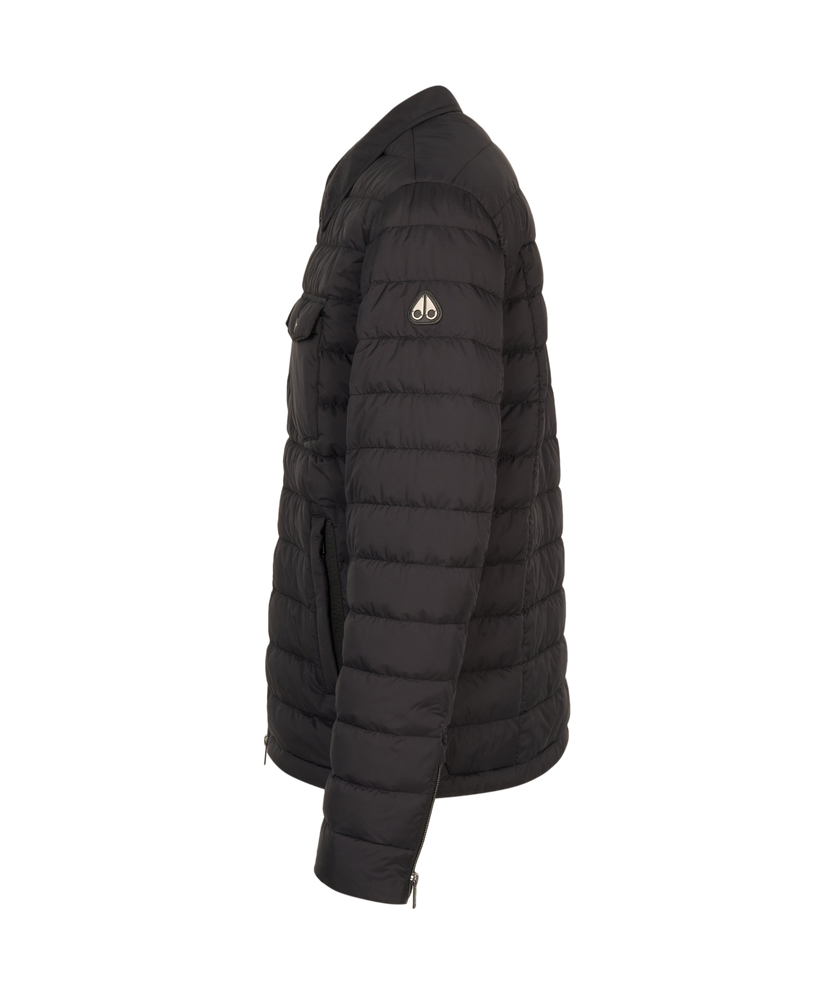 Moose Knuckles Air Down Ashton Overshirt In Black